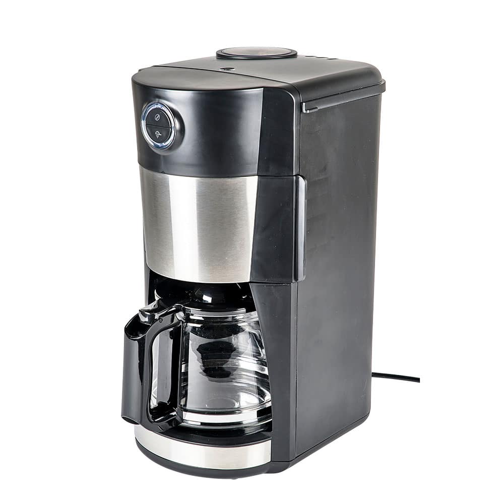 Baron gentage krænkelse Nordic Sense Kaffemaskine m. kværn - Sølv/Sort 12 Kopper - 1,5 Liter -  Amager Isenkram