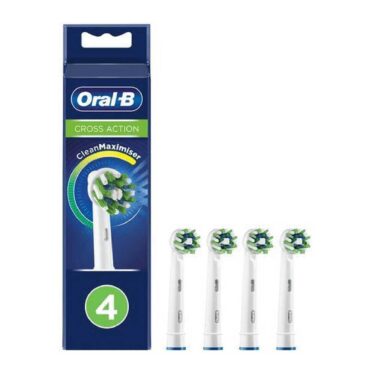 Oral-B Cross Action Tandbørstehoved Hvid - 4 stk